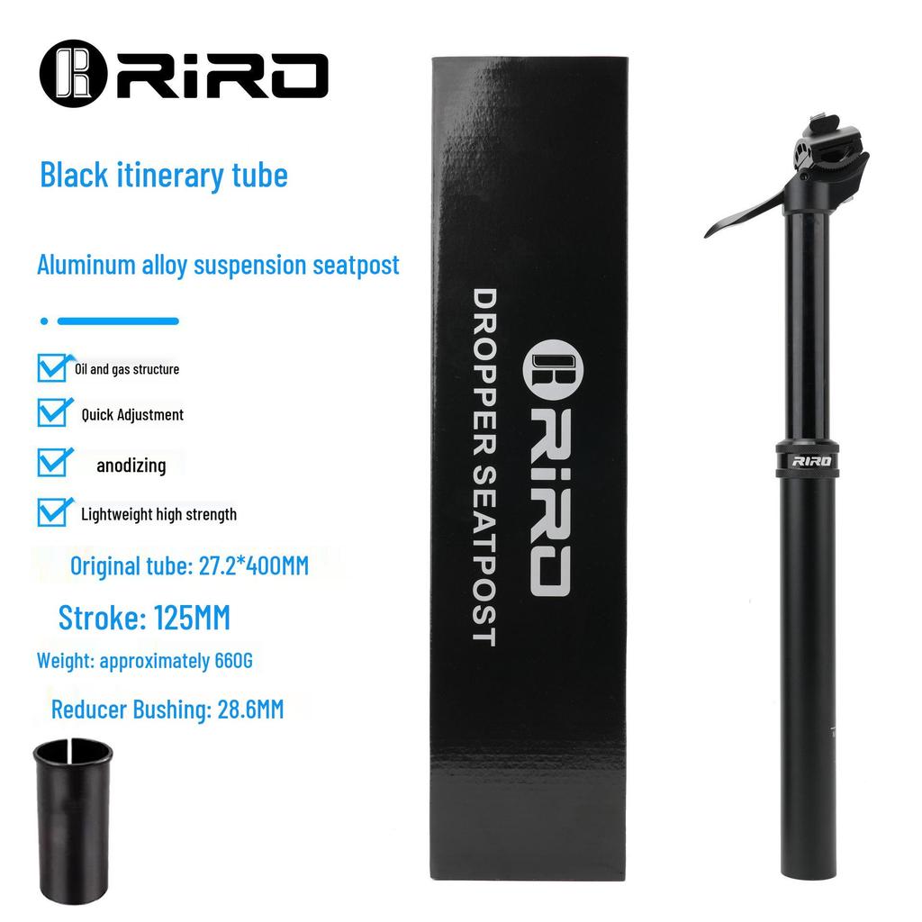 RIRO Adjustable Aluminum Alloy Dropper Seatpost for Cycling