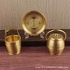Descendant Bucket Hundred Years Of Harmony Supplies Three-Piece Set Wedding Gift Dowry Brass Ornament
