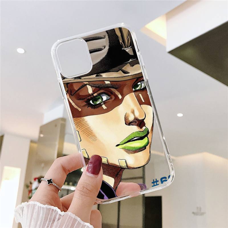 JoJos Bizarre Adventure Anime Phone Case For Xiaomi10T 11 Note10 Redmi7 8 9 S Pro K40 Poco3 Transparent Shell