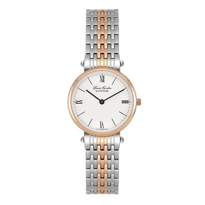Swiss-made Slim Round Metal Watch LC008RG_L