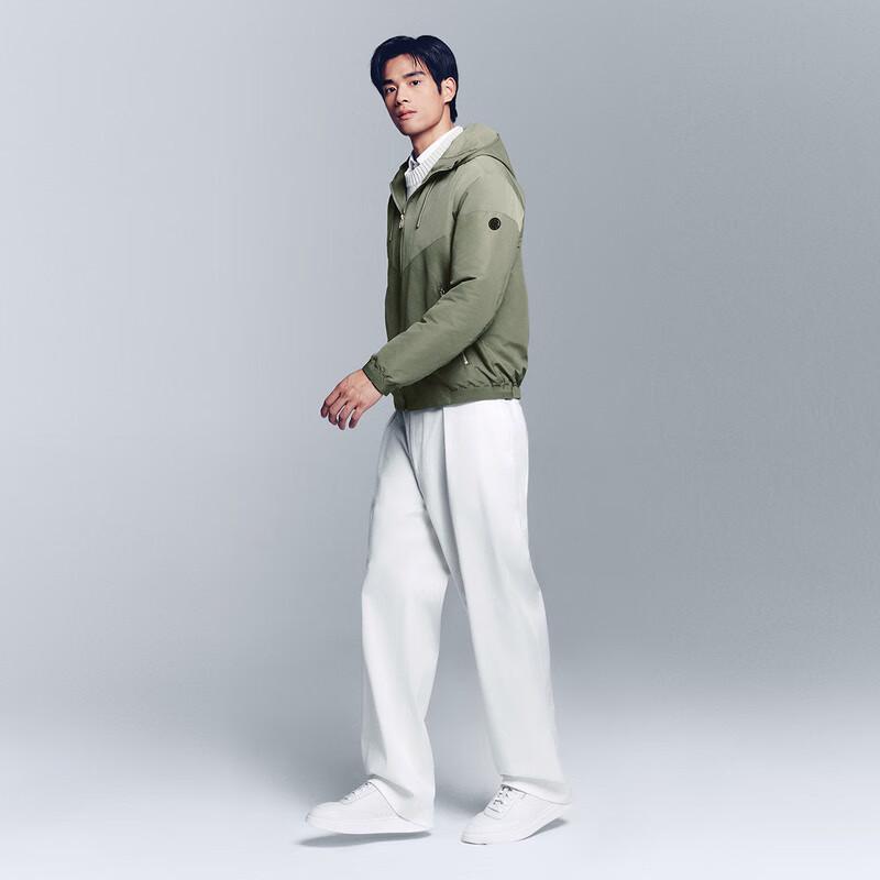 BOSS Men's Washable Poplin Hooded Jacket