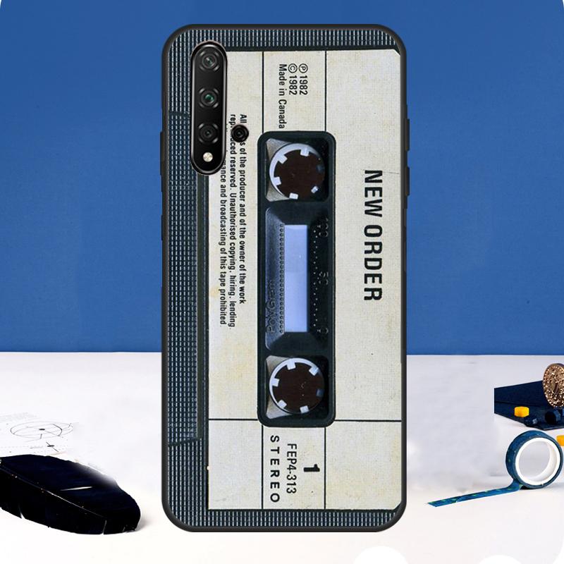 Old Cassette Tape Case For Huawei P30 Pro P20 P40 Lite Nova 9 10 SE 11 3i 7i 8i 11i Y91 Y60 Y70 Y61 Y90 Cover