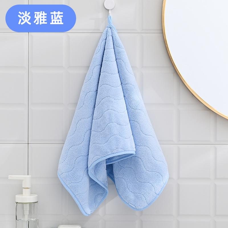 Towel New Coral Fleece Water Pattern Large Bath Towel Soft Absorbent Home Household Adult Face Towel