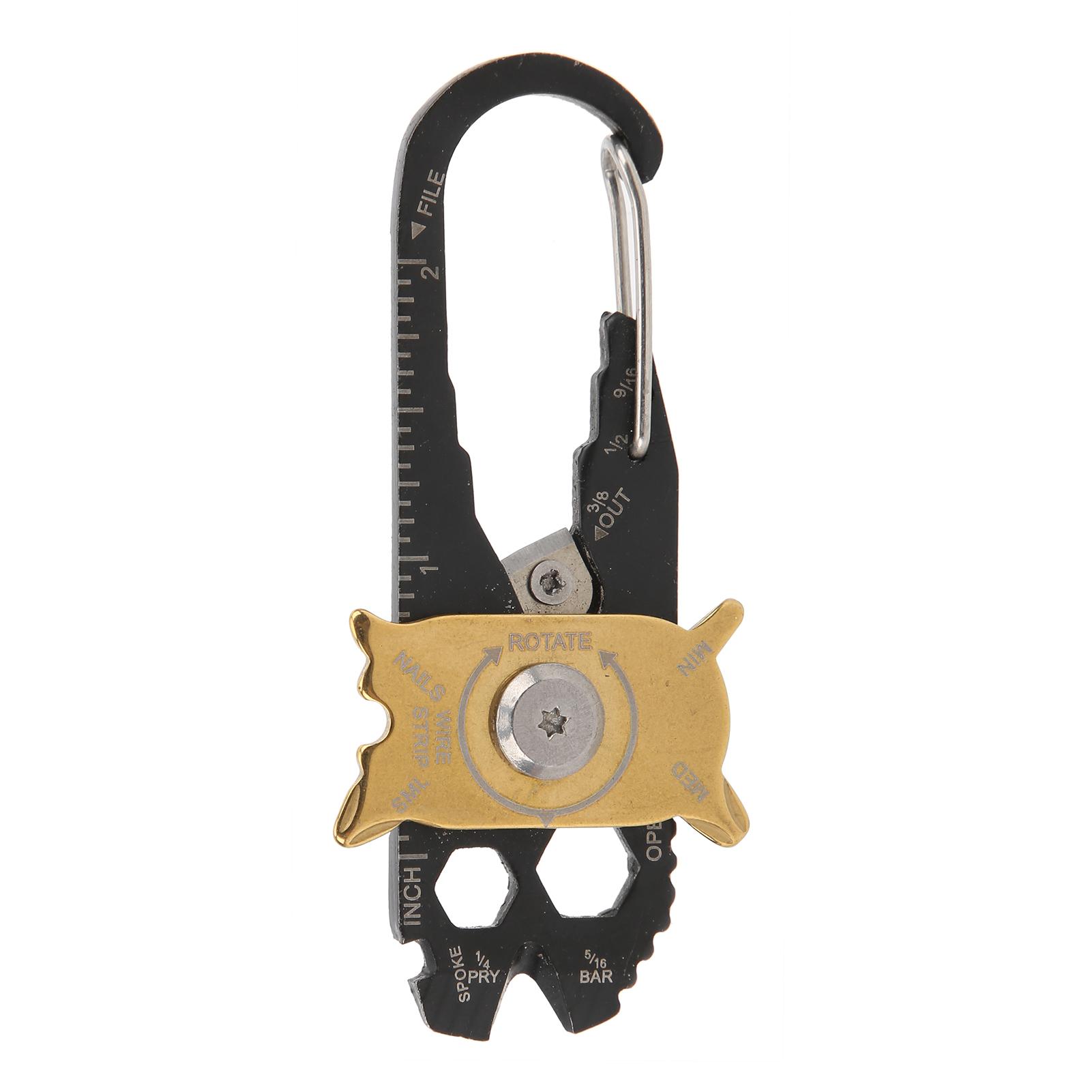 

Мультитул 20 в 1 из нержавеющей стали, портативный мини-брелок, отвертка, гаечный ключ, карманный EDC-инструмент