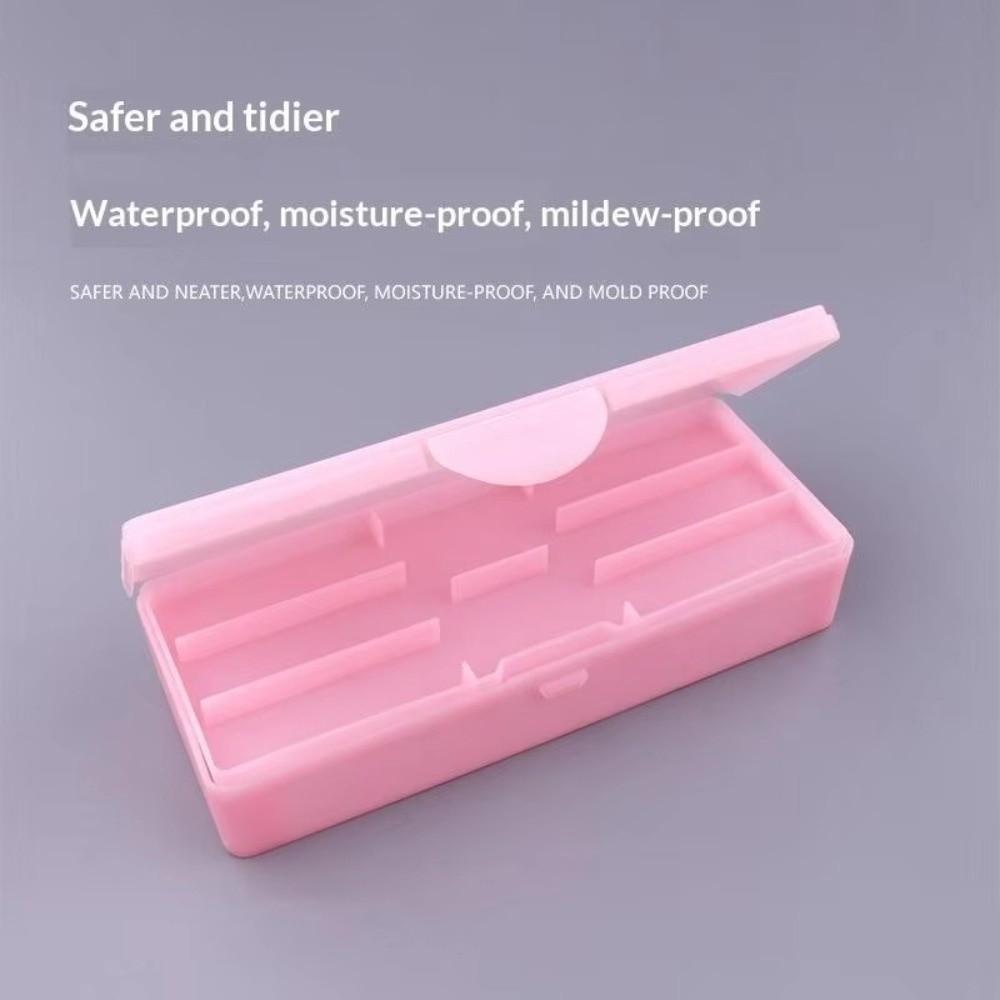 Frosted Nail Tool Organizer Case Double Layer Nail Art Tool Box  For Home Manicure Salon Use
