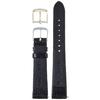 CREPHA 18mm Leather Lizard Watch Strap with Antibacterial and Odor-Resistant Finish, Black Buckle, Includes Tool, Sizes 10-18