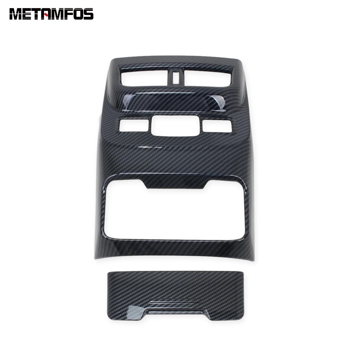 Accessories For Subaru Outback     Carbon Fiber Rear Seat Air Condition Vent Outlet Cover Trim Car Styling Carbon Fiber Plastic