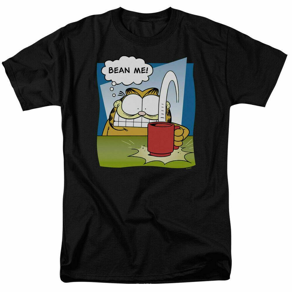Garfield Bean Me T Shirt Licensed Comic Book Tee Black L