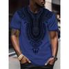 Tribal African Ethnic Style 3D Printed T-shirts, Men's and Women's Comic Short T-shirts