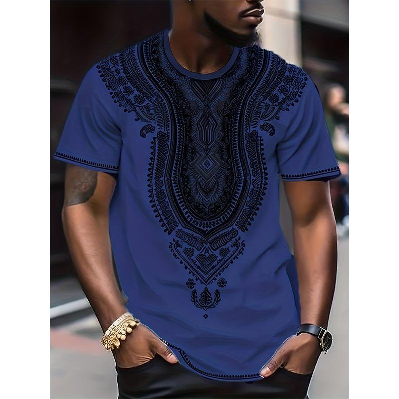 Tribal African Ethnic Style 3D Printed T-shirts, Men's and Women's Comic Short T-shirts