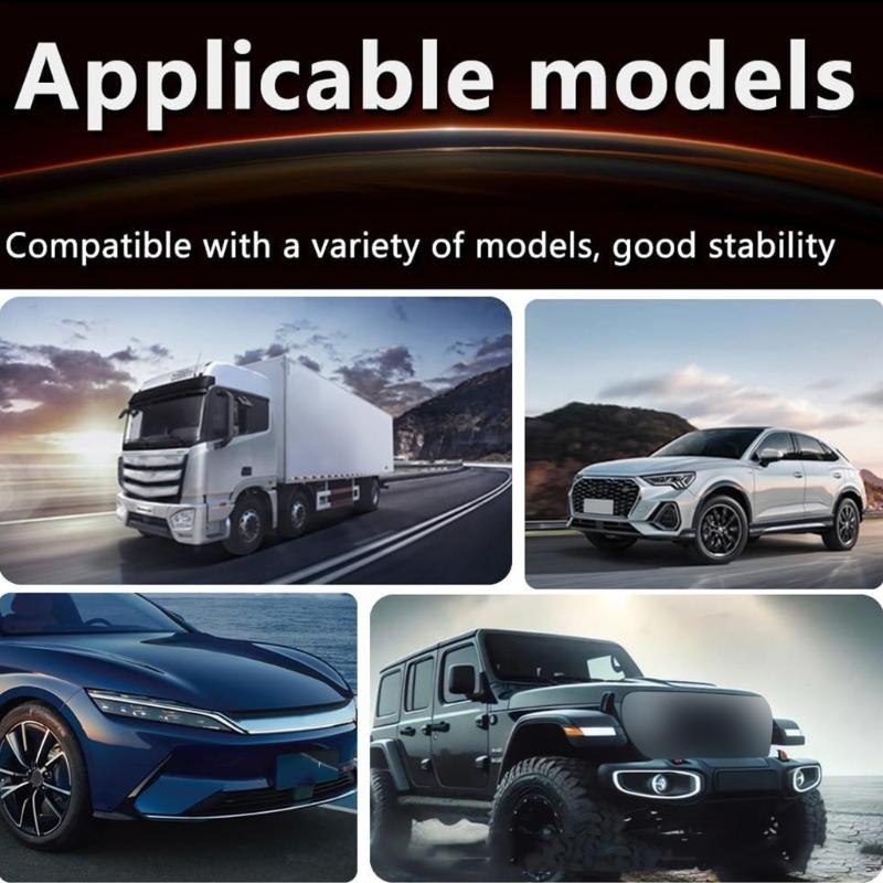 Animated LED Car Headlight 12V Glass Lens Projector Lights 200M Illumination Distance Weatherproof for Auto Modification