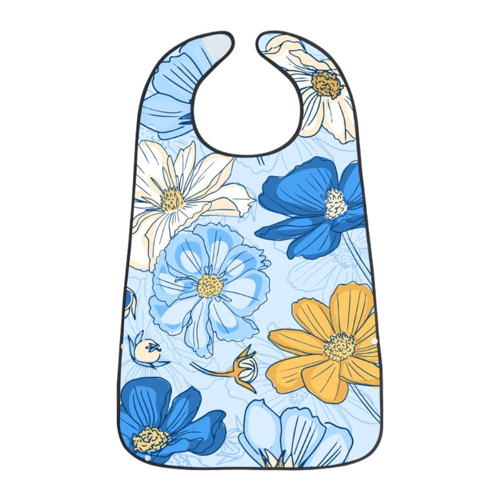 with Crumb Catcher Senior Citizens Feeding Bibs Large Clothing Protector for Elderly Women