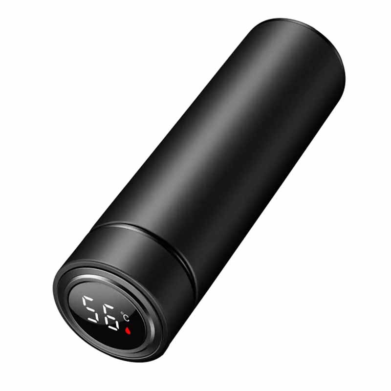 

500 мл двухслойный вакуумный термос из нержавеющей стали, стакан для кофе, дорожная кружка, бутылка для воды в командировке, бутылка для заварки чая 500ml чёрный