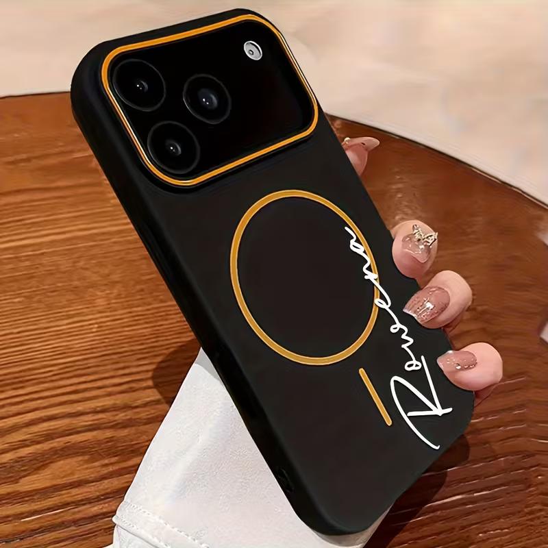 

Personalized Minimalist Style Name Magnetic Charging TPU Phone Case for iPhone 13 14 15 16 17 Pro Max 17 Air For iPhone 13 Pro