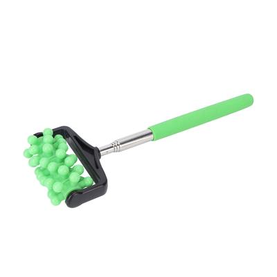 Telescopic Back Massage Stick Men Women Household Muscle Soreness Pain Relief Roller MassagerGreen