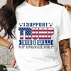 26 Ich unterstütze Trump und werde mich dafür nicht entschuldigen T-Shirt, Patriotisches Trump Sup Unisex T-Shirt