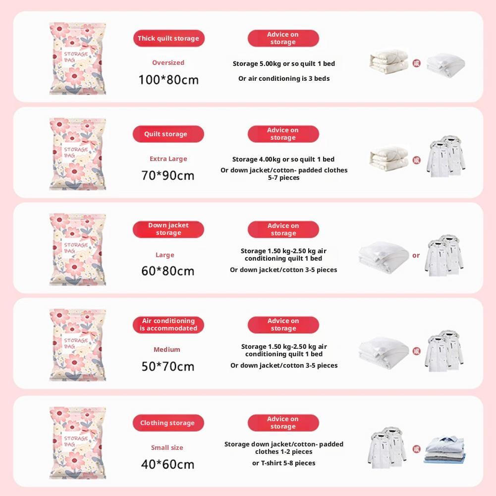 Thickened Vacuum Compression Bag For Clothes Quilts Luggage Special Packing Bag For Dormitory Moving And Storage Solution