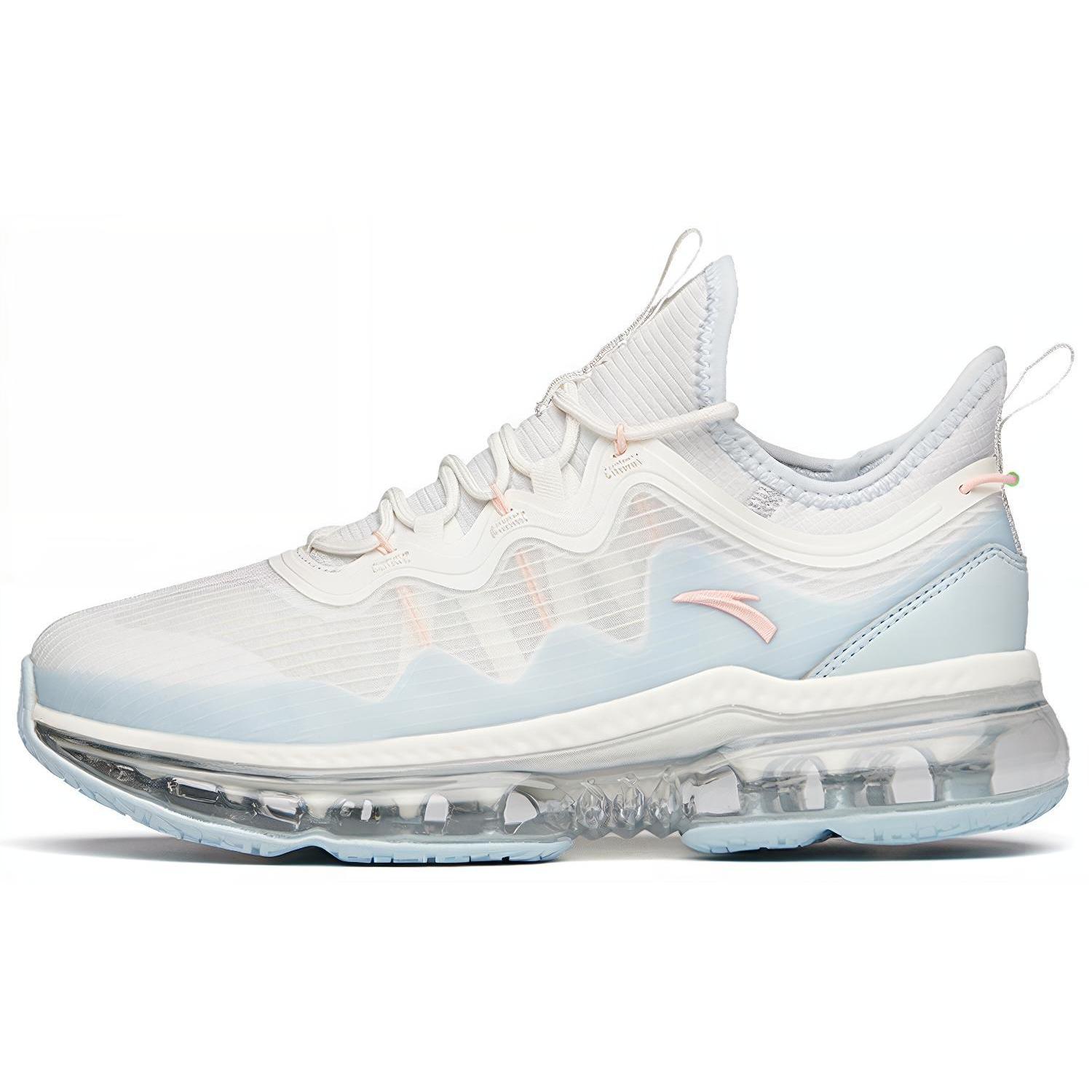 

New Anta Running Collection Cushioned Wear Resistant Breathable Low Top Casual Running Shoes Women s White Blue 922135518-1 39