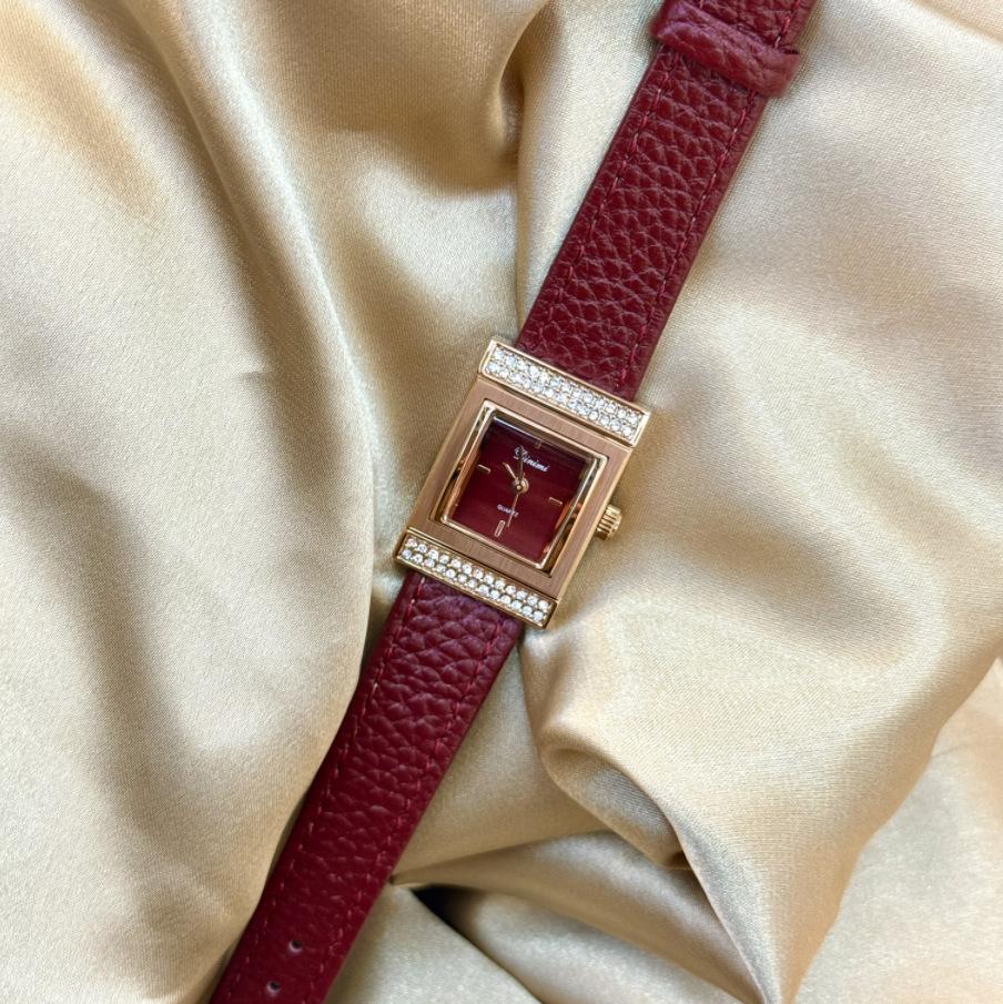 Vintage Angra Red Niche Watch Women S Red Fashion Women S Watch Small Dial Xiaohongshu Fire