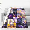 Anime Kpop Demon Hunters Mystery Saja Boys Blanket  Super Warm Plush Throw Blanket For Couch Bed Flannel Bedspread Bed Cover