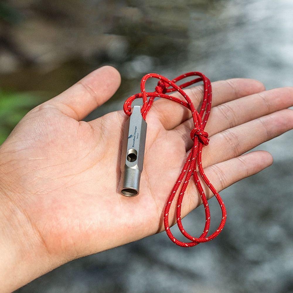 Mini Waterproof Titanium Whistle Multistyles Emergency Exploring Accessories  Outdoor EDC Tool