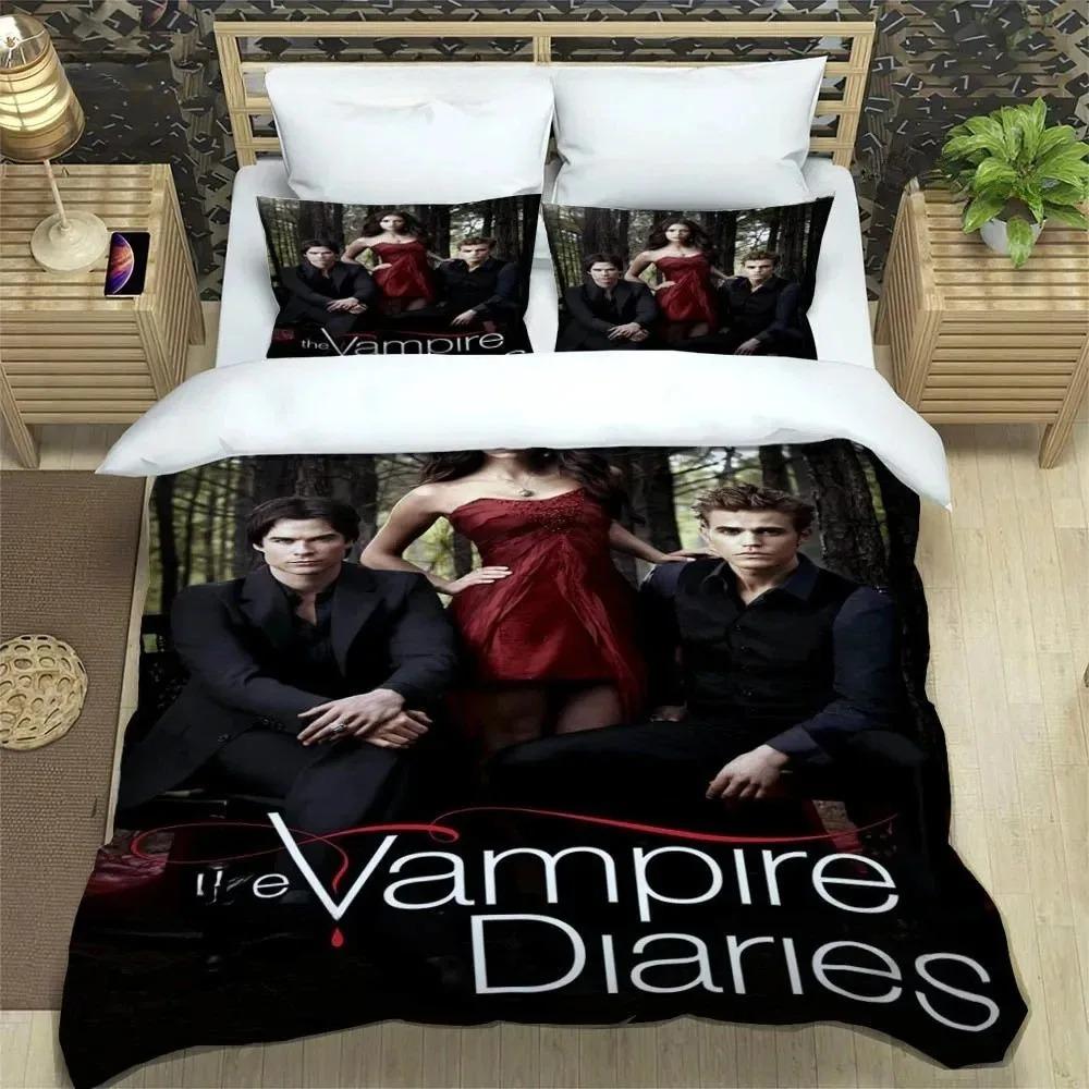 The Vampire Diaries Damon Salvatore Sengetøjssæt Udsøgt Sengesæt Dynebetræk Sengetæppe Sæt Sengetøj Fødselsdagsgave