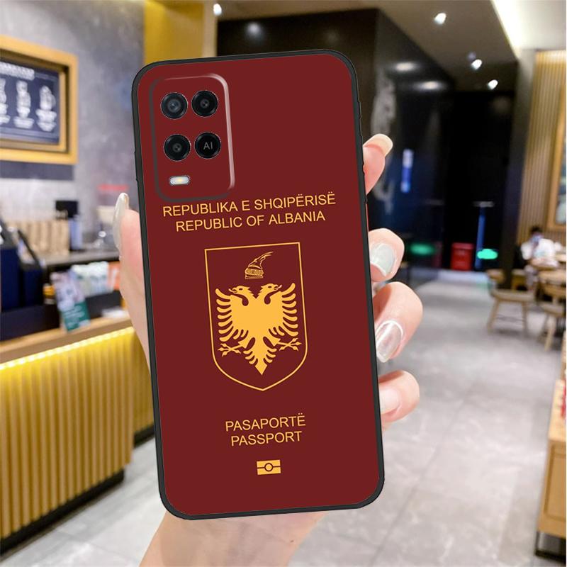 Albania Albanians Flag Case For Oppo A74 A54 A94 A78 A98 A18 A60 A80 A40 A38 A58 A96 A76 A16 A15 A17 A57 A77 A5 Pro