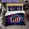 Set Lenzuola Atletico Madrid Modello 3 Pezzi Morbida Copripiumino in Microfibra con Federe per Camera da Letto