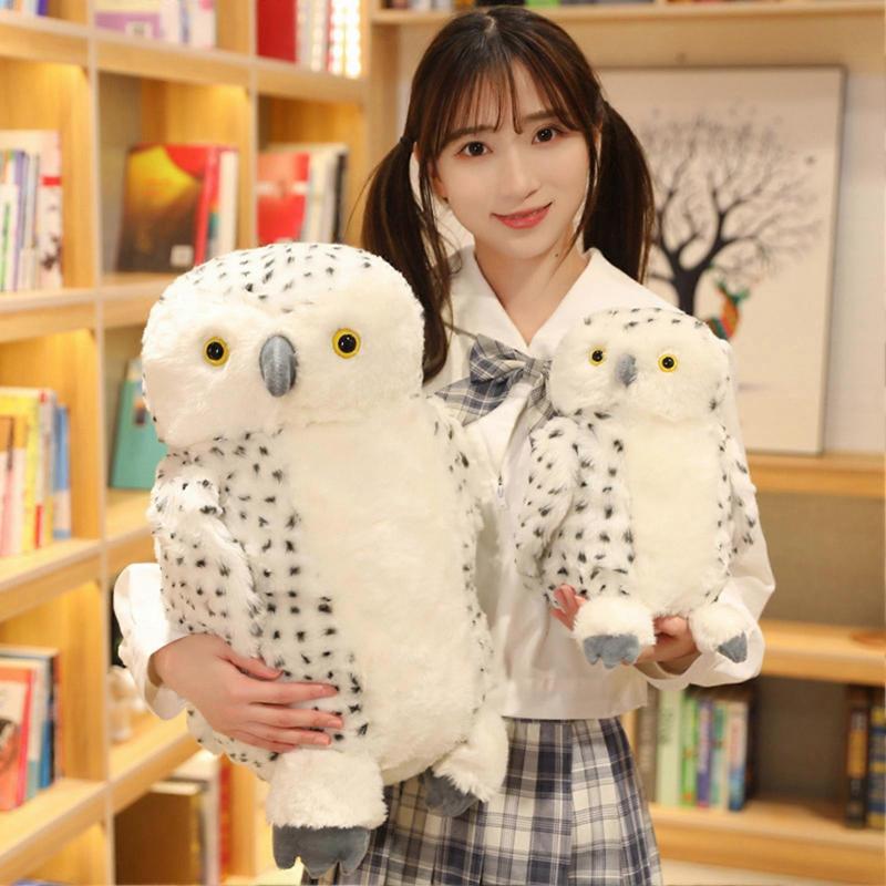 20/30/50cm Owl Plush Toy Simulation Soft Feather Fluffy Animal Doll Sofa Ornament Bedroom Decor Stuffed Animal Doll Pillow Home Room Decoration Birthd