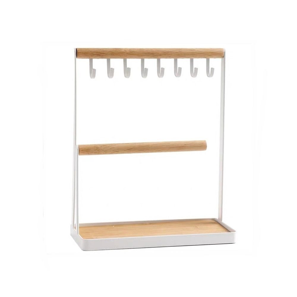 2-Tier Design Jewelry Display Frame Hanging T-shaped Holder Jewelry Display Rack  Jewelry Organizer