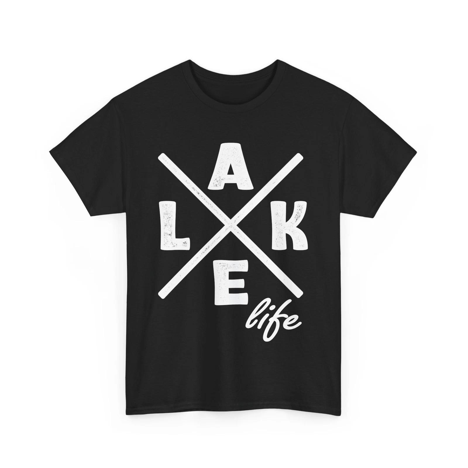 Lake Boating Shirt, Lake Life Wildlife Nature Lovers Boating Fishing Shirt L