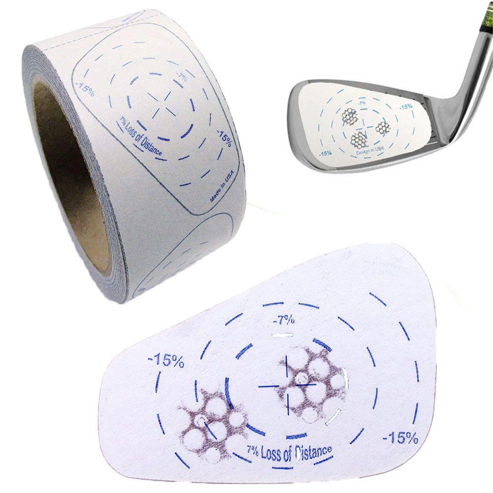

Woods Hitting Recorder Golf Training Aid Labels Impact Aiming Stickers Swing Trainers Impact Tape