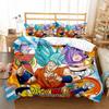Japanese Anime Dragon Ball Bedding Set Goku Duvet Cover Comforter Bedclothes Single Twin Full Queen Size 3D Kids Adult Boys Gift