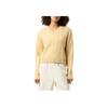 FILA Baseline Chunky FW24 Casa Series Comfortable Fashion V-Neck Knit Sweater Women tops Yellow LW43F009-200