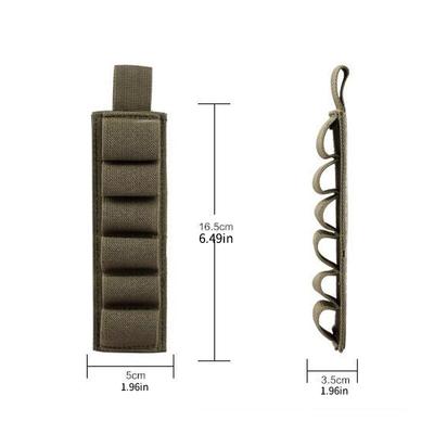 Outdoor 6-hole Shotgun Accessories Multifunctional Tactics Hook and Loop Bulk Tools Hook and Loop Bullet Bag.