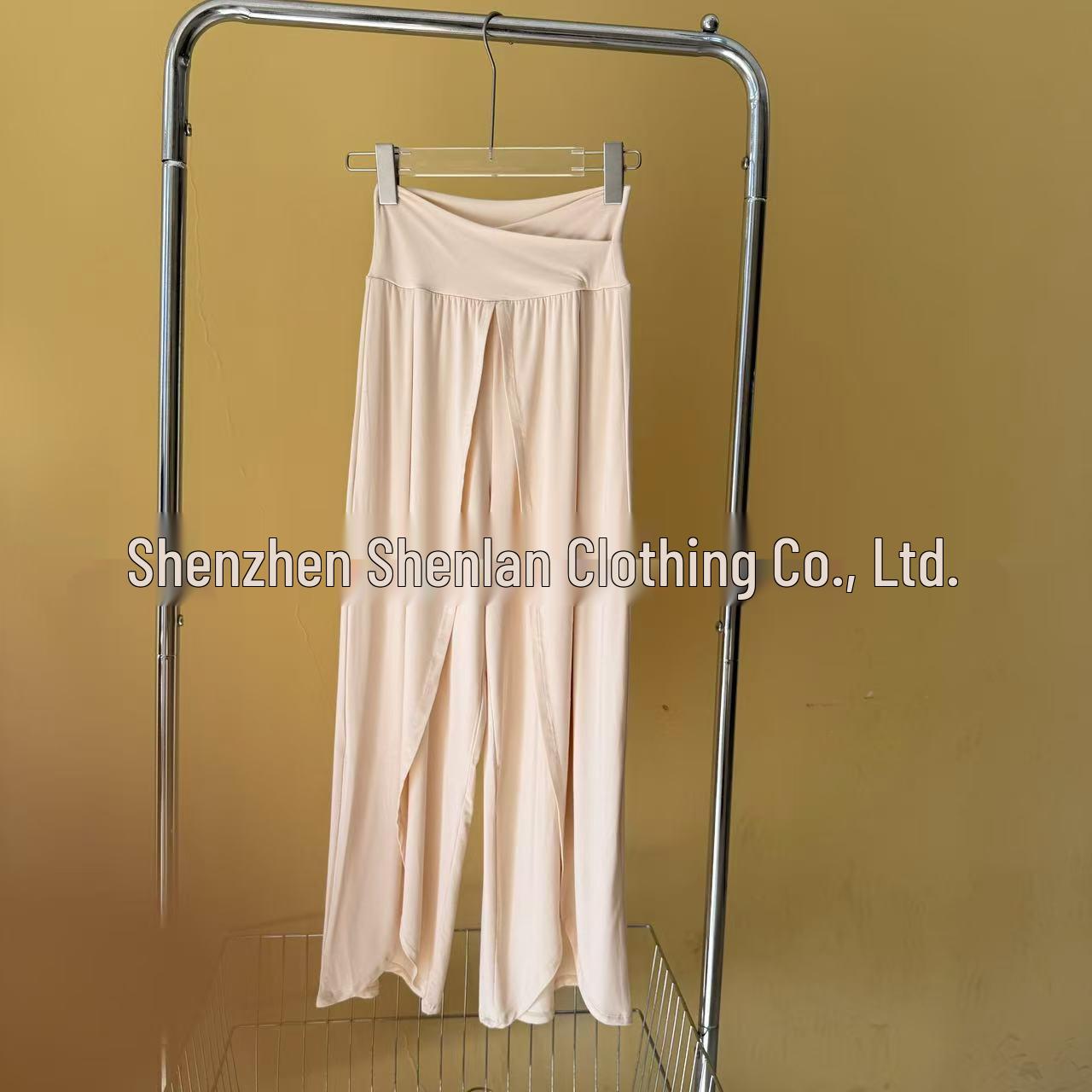 Bamboo Fiber Wide-Leg Yoga Pants Small