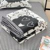 Daisy Printed Quilting Summer Quilts Queen Mechanical Wash Soft Comforter Single Double Blanket Quilt for Children Adult 200x230cm Hotel Travel