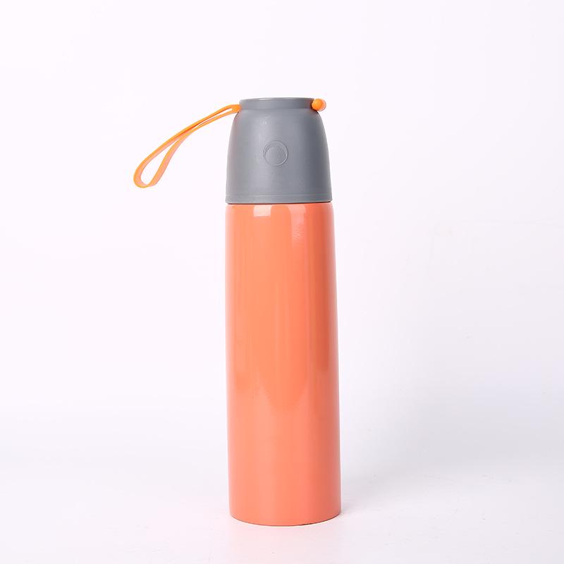 Dwuarurowy kubek sportowy na wodę ze stali nierdzewnej 304, izolowany próżniowo, z zakrętką typu bullet, personalizowany