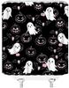 Halloween Shower Curtain Scary Pumpkins Spooky Ghost Gothic  Fantasy Magic Horror Fabric Decorative Bathroom Curtains with