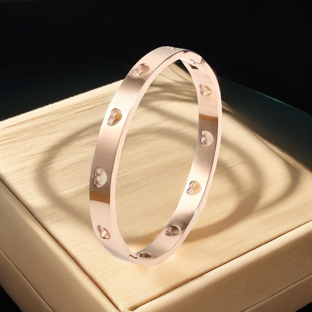 Bracelet Girls Niche Titanium Steel Jewelry Premium Sense Ins Wind Nail Opening Jewelry