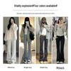 2024 Women's High Waist Gray Sport Flare Pants - Slimming American Style Casual Draping Horseshoe Long Pants
