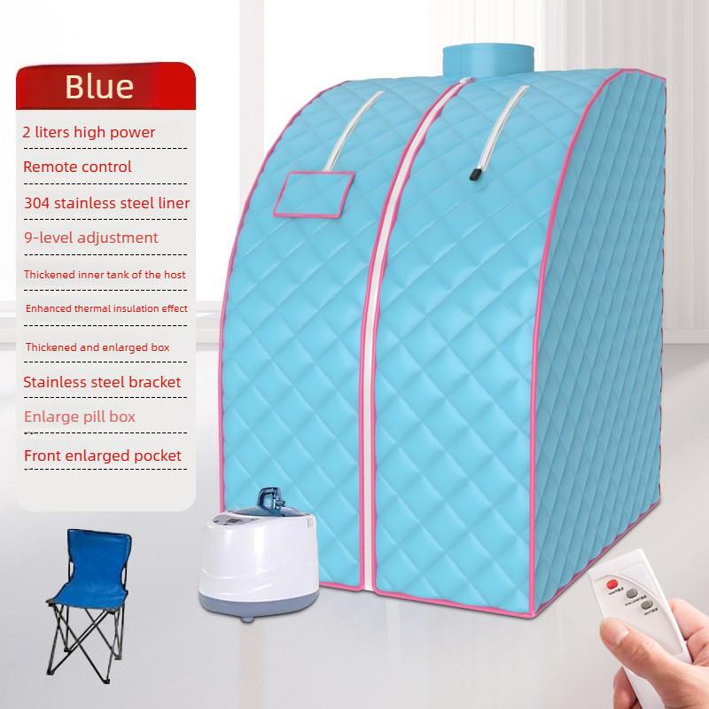 Household Portable Steam Sauna Kit Portable Folding Sweat Steamer Whole Body Steam Cycle Sauna Bath Box