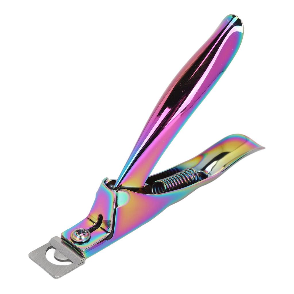 Nageltip-Cutter U-Form DIY Trimmen Edelstahl Tragbarer Nageltip-Pfleger für Schönheitssalon Bunt