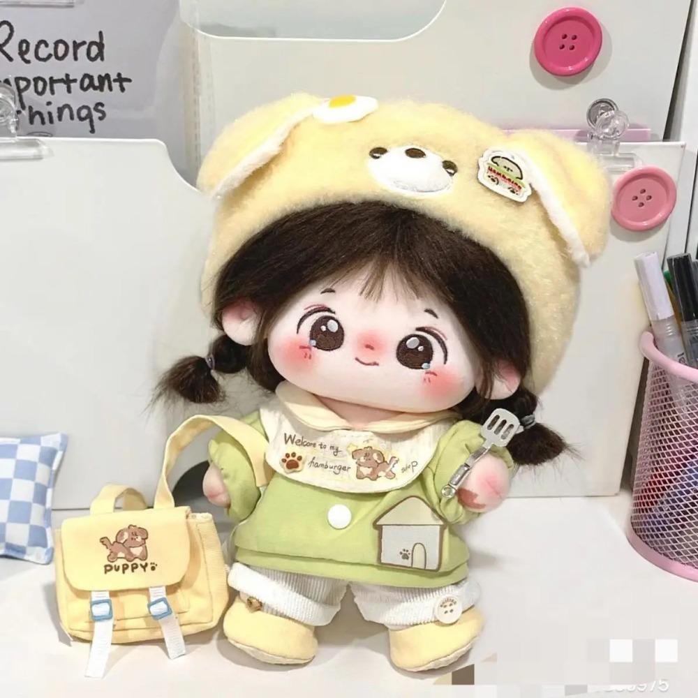 20cm Sweet Dream Store Series Little Dog Fried Egg Pot Baby Clothes Cotton Doll Dress Up Cute Doll Clothes Toy Doll Clothes Gift
