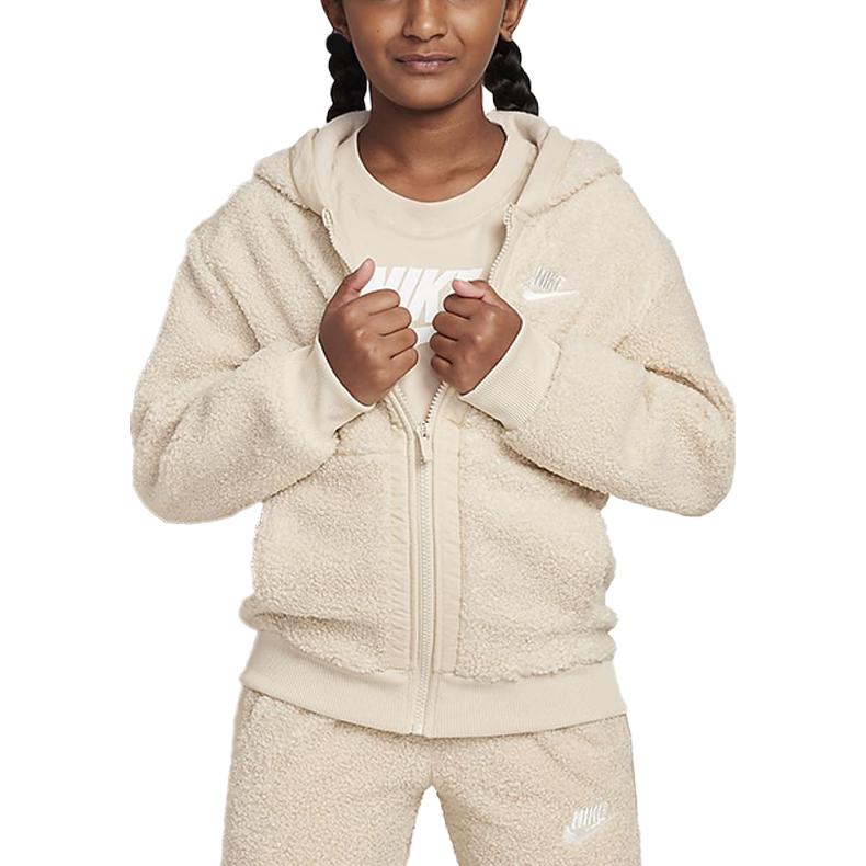 Nike Sweatshirt Sportswear Club FW24 Fleece Beige Teenagers FJ6019-126 XL