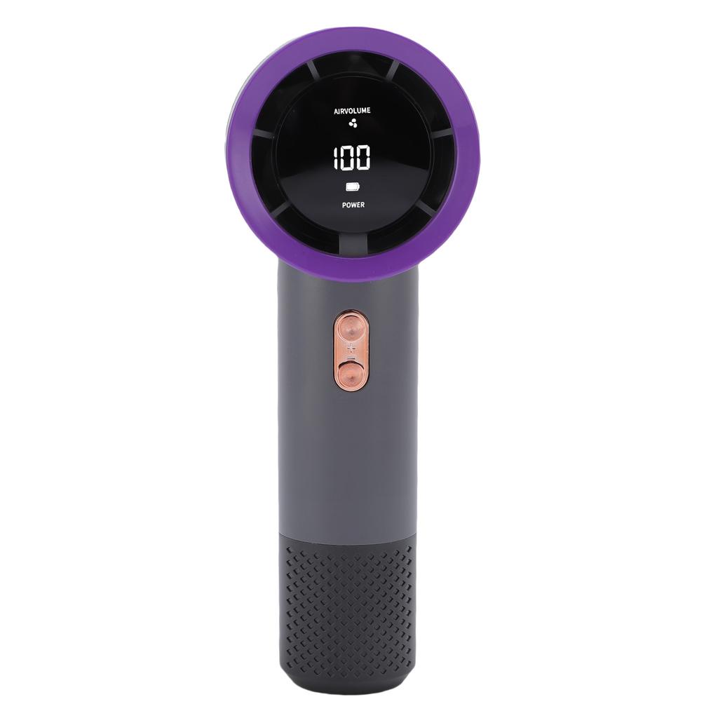 Handheld Portable Turbo Fan Speed 1 199 Adjustable Digital Display 3000mAh USB Rechargeable Battery Operated Personal