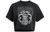 Drop Shoulder Sleeve T Shirt Women's Black 1383048-001