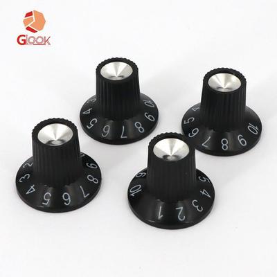 Guitar Amp Speaker Volume & Tone Knob Set with Aluminum Peg Cap
