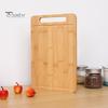 Bambus skjærebrett fortykket dobbeltsidig skjærebrett for kjøtt og grønnsaker kjøkken skjærebrett med vertikal oppbevaring anti-mugg frukt