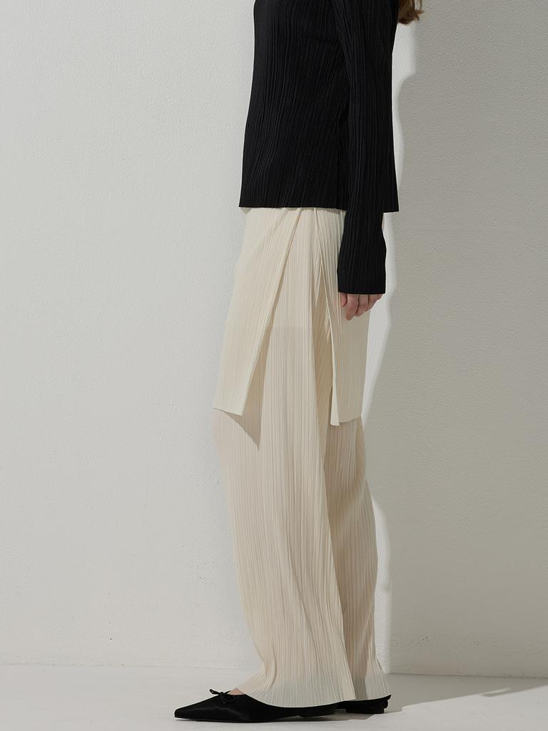 BEMUSE MANSION Wrinkle Pants&Skirt - Cream